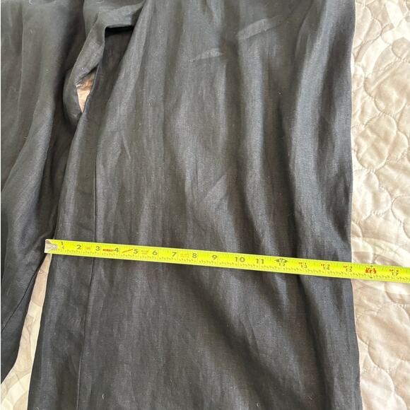 Madewell Black Portia Wide Leg Linen Jumpsuit 8 - Picture 12 of 12